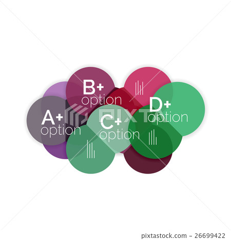 Circle business option diagrams - Stock Illustration [26699422] - PIXTA