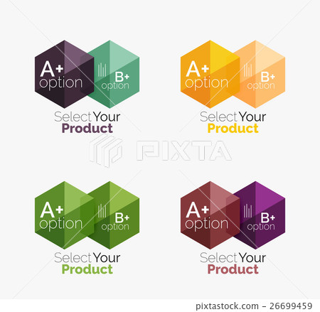 Geometric paper business infographics layouts Geometric paper business infographics layouts 26699459