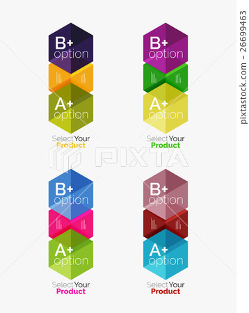 Set of abstract geometric hexagon design with Set of abstract geometric hexagon design with 26699463