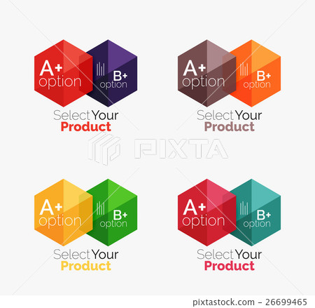 Set of abstract geometric hexagon design with Set of abstract geometric hexagon design with 26699465
