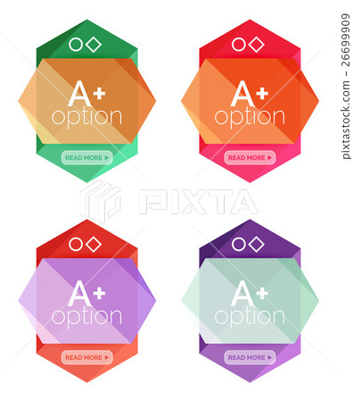 Geometric Option Geometric option infographic templates - Stock Illustration [26699909 ...