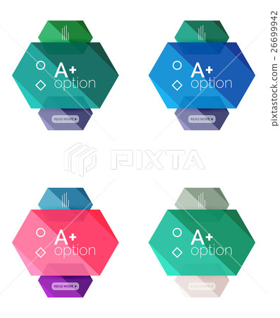 Geometric Option Geometric option infographic templates - Stock Illustration [26699942 ...