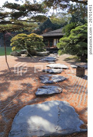 特別景點“Ritsurin Koen”深秋的Sucheok-tei(走向庭院的瓢的踏腳石) 特別景點“Ritsurin Koen”深秋的Sucheok-tei(走向庭院的瓢的踏腳石) 26701491