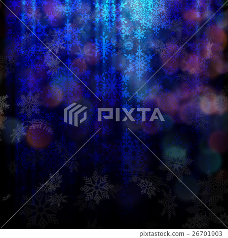 Magic Christmas background with snowflakes. EPS 10 26701903