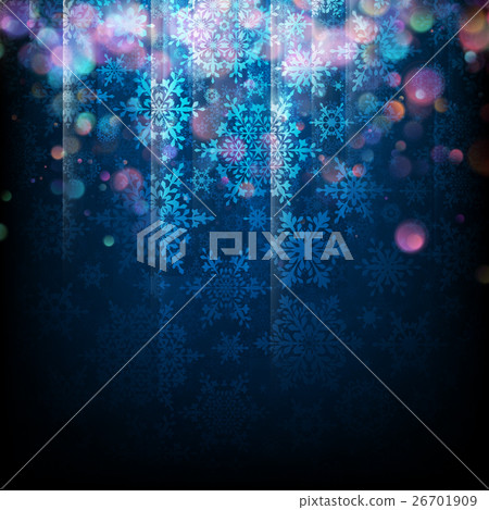 Magic Christmas background with snowflakes. EPS 10 Magic Christmas background with snowflakes. EPS 10 26701909