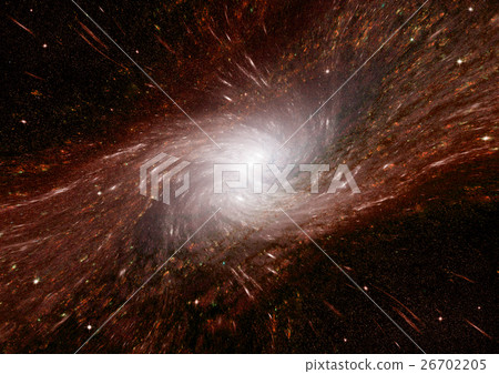 Stars, dust and gas nebula in a far galaxy 26702205