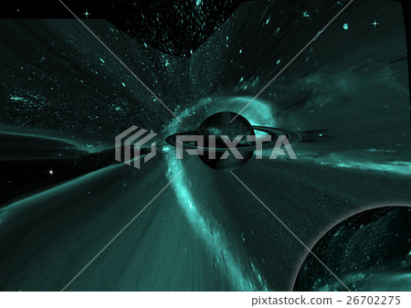 Stars, dust and gas nebula in a far galaxy 26702275