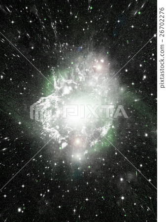 Stars, dust and gas nebula in a far galaxy 26702276