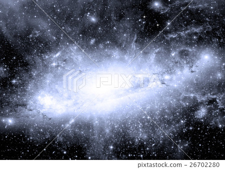 Stars, dust and gas nebula in a far galaxy 26702280