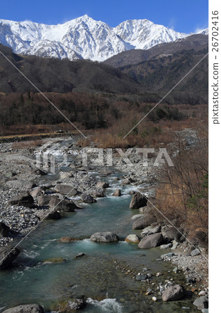 白馬村初冬北阿爾卑斯山 26702416