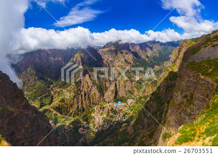 Mountain village in Madeira Portugal Mountain village in Madeira Portugal 26703551