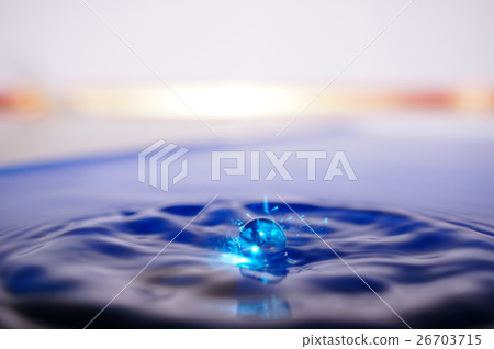 Blue water drop F 26703715