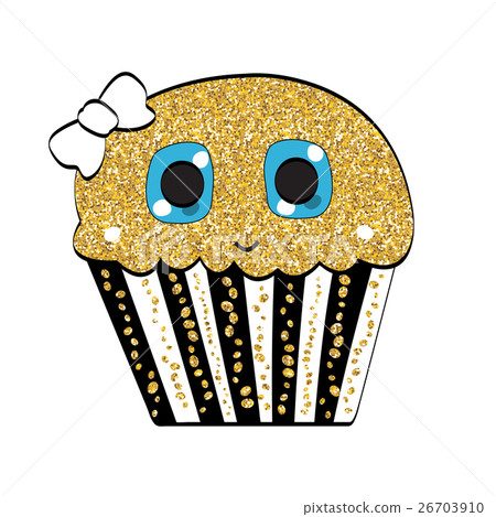 Sweet Tasty Cupcake Vector Illustration 26703910