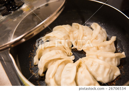 Hand-made grilled dumplings at home 26706534