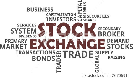 word cloud - stock exchange word cloud - stock exchange 26706911