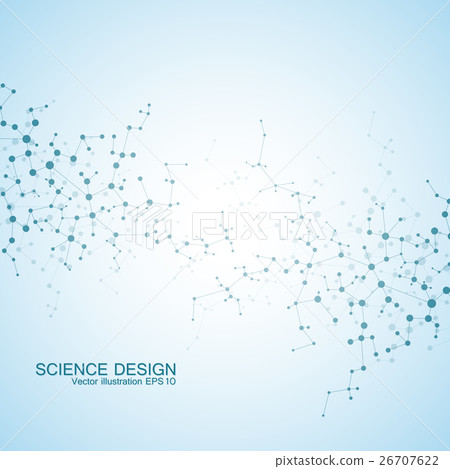 Structure molecule of DNA and neurons. Structural 26707622