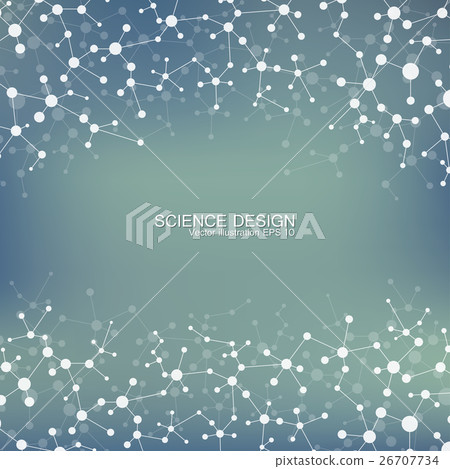 Structure molecule of DNA and neurons. Structural 26707734