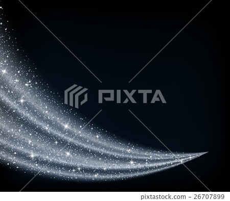 vector blue dust glitter star wave background 26707899