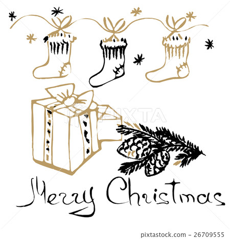 Christmas hand drawn cards Christmas hand drawn cards 26709555