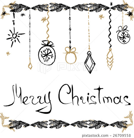 Christmas hand drawn cards Christmas hand drawn cards 26709558