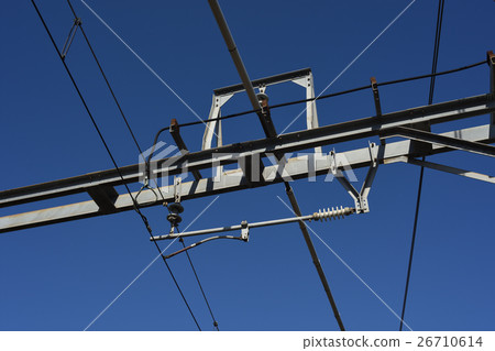 Hanging part of overhead catenary line Hanging part of overhead catenary line 26710614