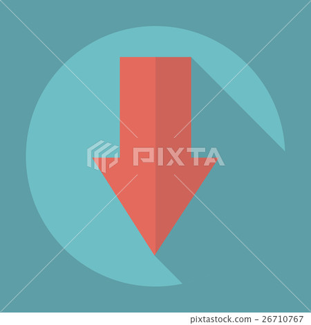 Flat modern design with shadow Icon arrow Flat modern design with shadow Icon arrow 26710767