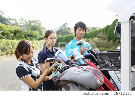 高爾夫形象車輪準備 26712135