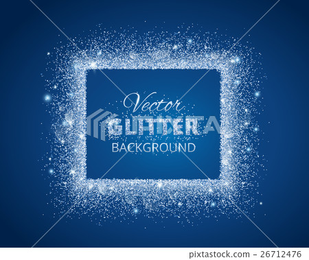 Shiny background with glitter frame and space for - Stock Illustration ...