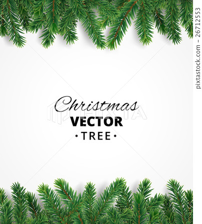Background with vector christmas tree branches and Background with vector christmas tree branches and 26712553