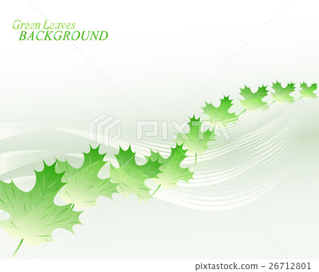 Abstract background with lines and leaves. EPS10 26712801
