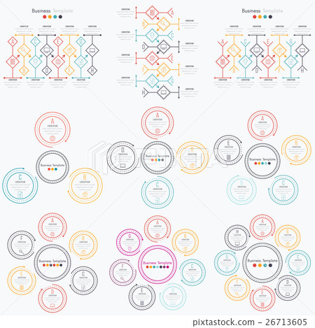 Set with infographics Set with infographics 26713605