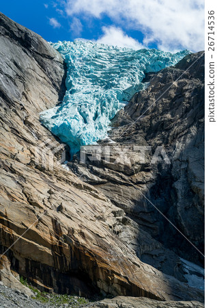 Briksdalsbreen glacier vertical photo 26714536