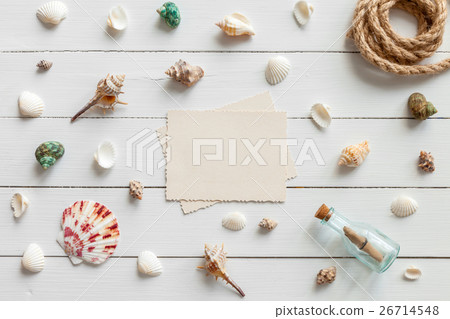 Empty photo for inside, nautical life style items. 26714548