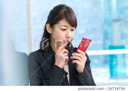 Business woman, smartphone 26714784