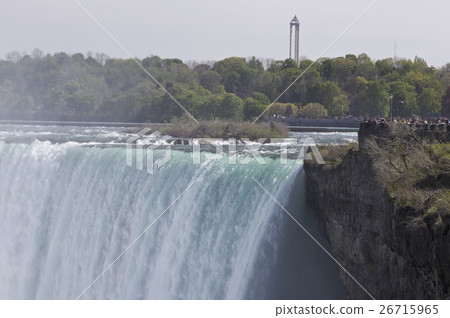 Beautiful isolated photo of amazing Niagara falls Beautiful isolated photo of amazing Niagara falls 26715965
