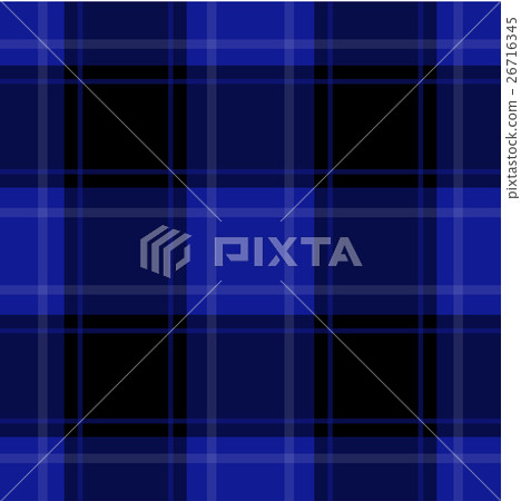 seamless blue, black tartan with white stripes 26716345