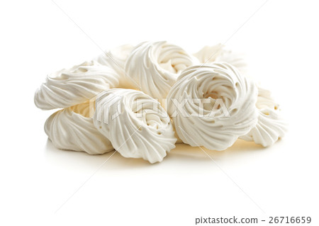 Sweet white meringue. 26716659