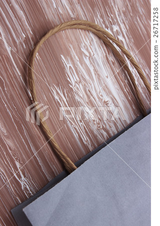 paper bag on art painted background for natural paper bag on art painted background for natural 26717258