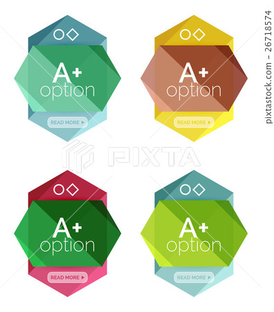 Geometric option infographic templates Geometric option infographic templates 26718574