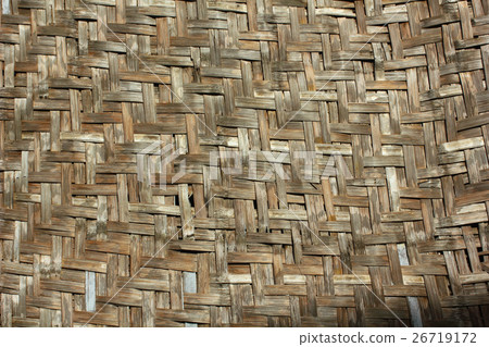 The wicker and bamboo made wall The wicker and bamboo made wall 26719172
