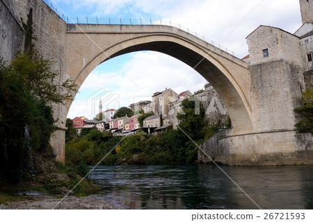 Stari Most Most of Arch in a Beautiful Arch Stari Most Most of Arch in a Beautiful Arch 26721593