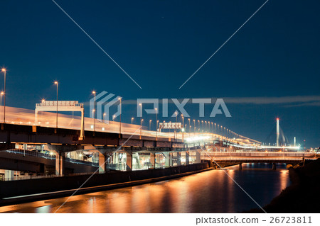 Metropolitan Expressway Central Ring Line Night View 26723811