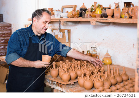 Happy potter at the workshop Happy potter at the workshop 26724521