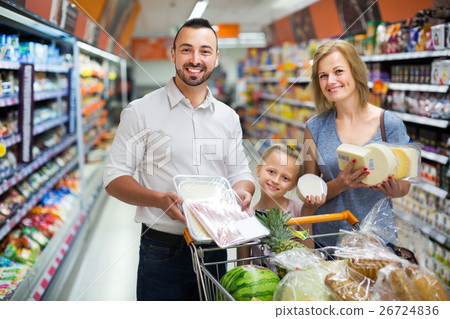 Family holding shopping 26724836