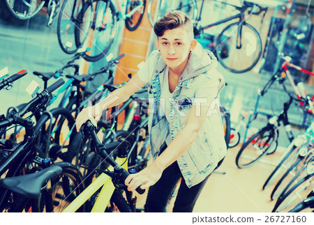 Adult boy looking for new sport bike 26727160