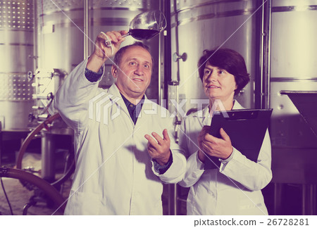 Two experts in winery Two experts in winery 26728281