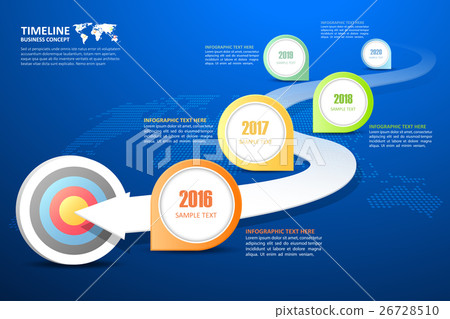 Business timeline infographic template  26728510