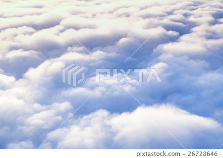 Clouds in the sky with the first rays of the sun 26728646