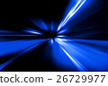 speed motion on night road 26729977