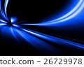 speed motion on night road 26729978